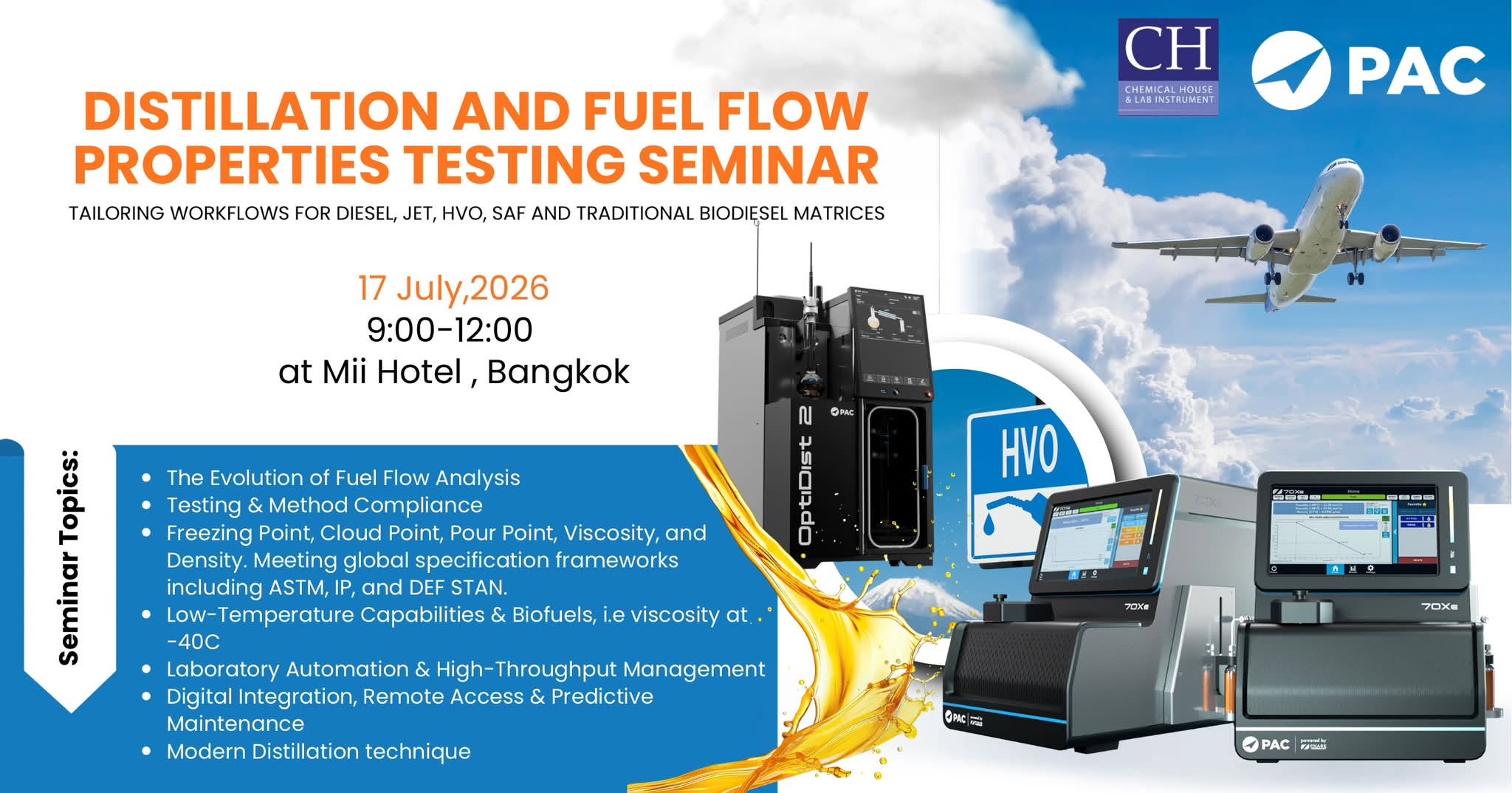 Distillation and Fuel Flow Properties Testing Seminar